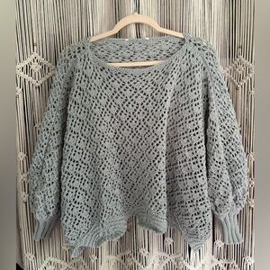 Green Beachy Knit Oversized Sweater Size Large